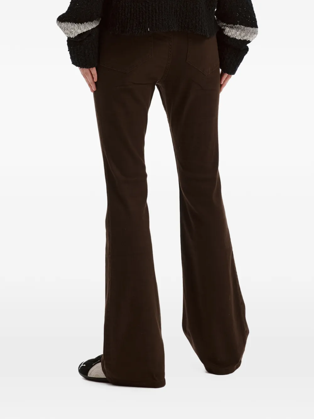 izzue Flared broek Bruin