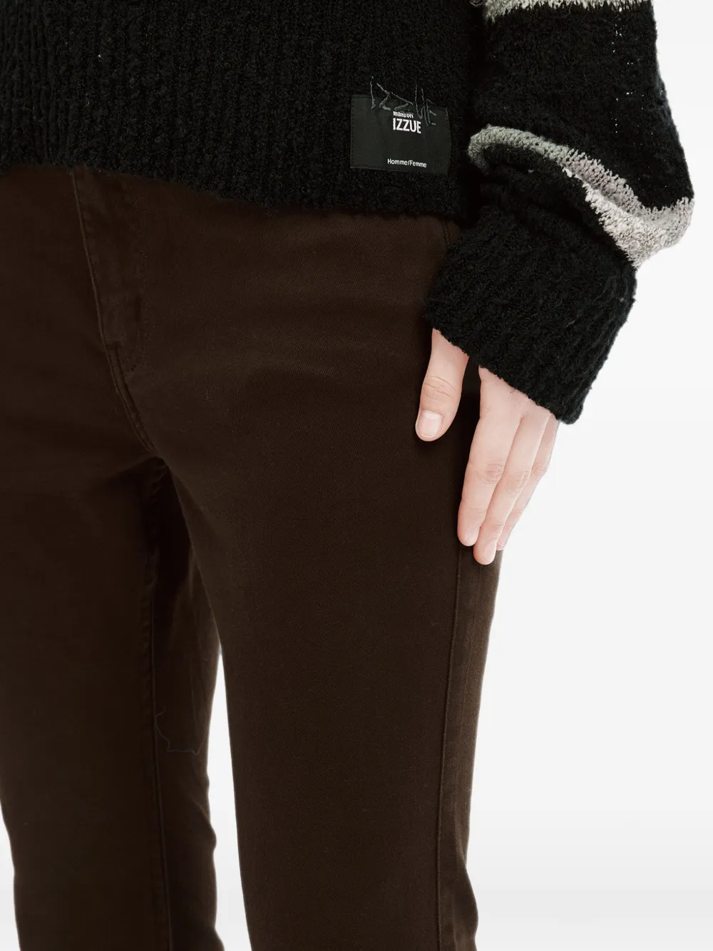 izzue Flared broek Bruin