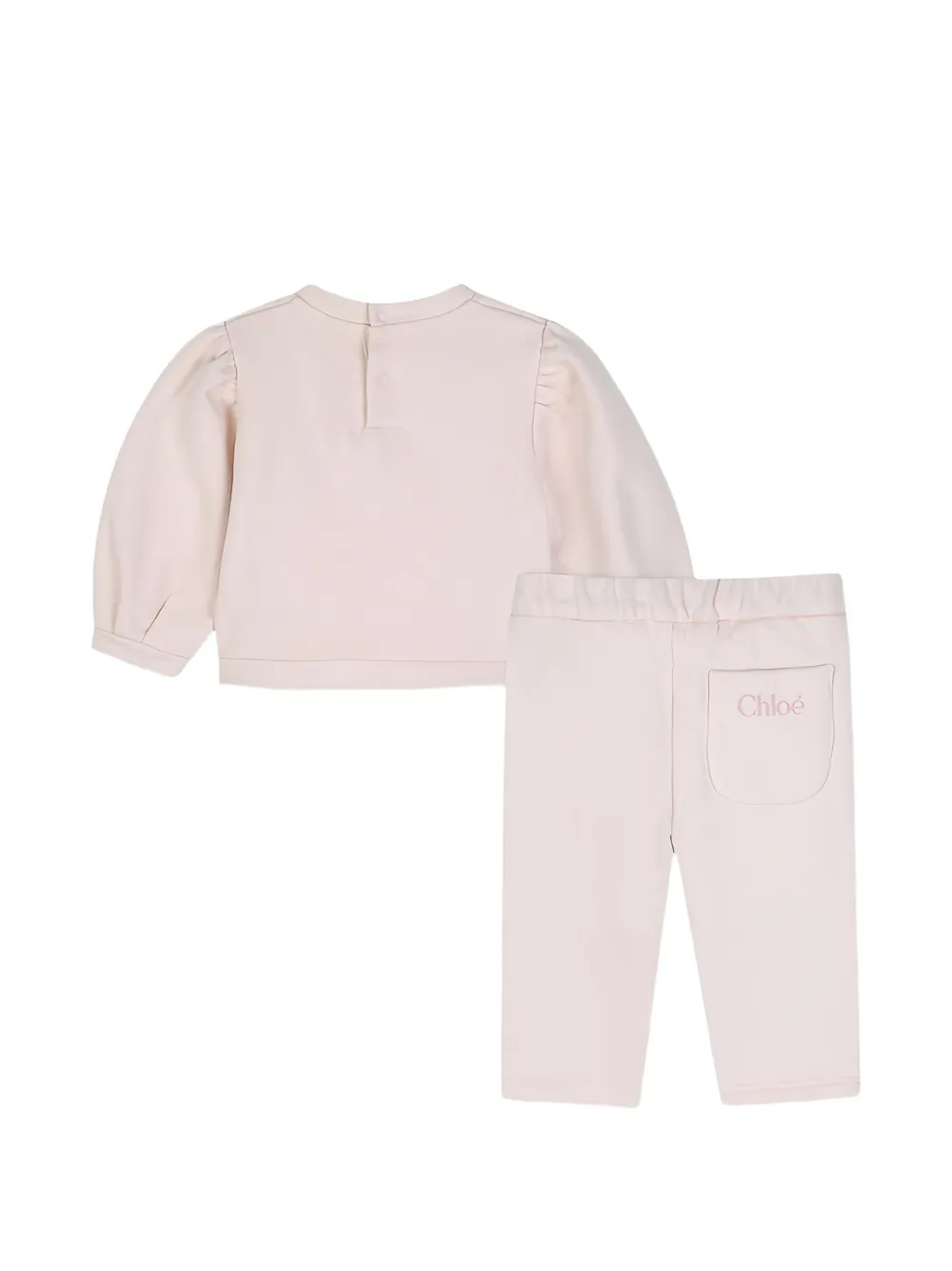 Chloé Kids Trainingspak met logoprint Roze