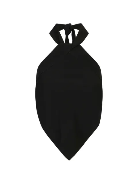 Rabanne top con cuello halter