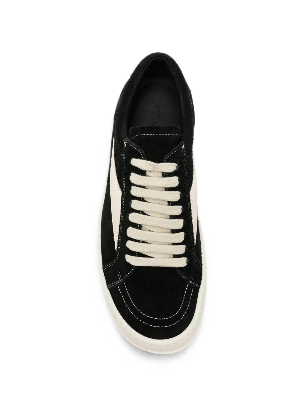 Rick Owens Contrast-patchwork Sneakers in Black, view 4