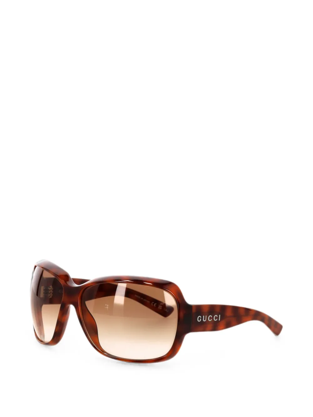 Gucci Zonnebril met vierkant montuur Bruin