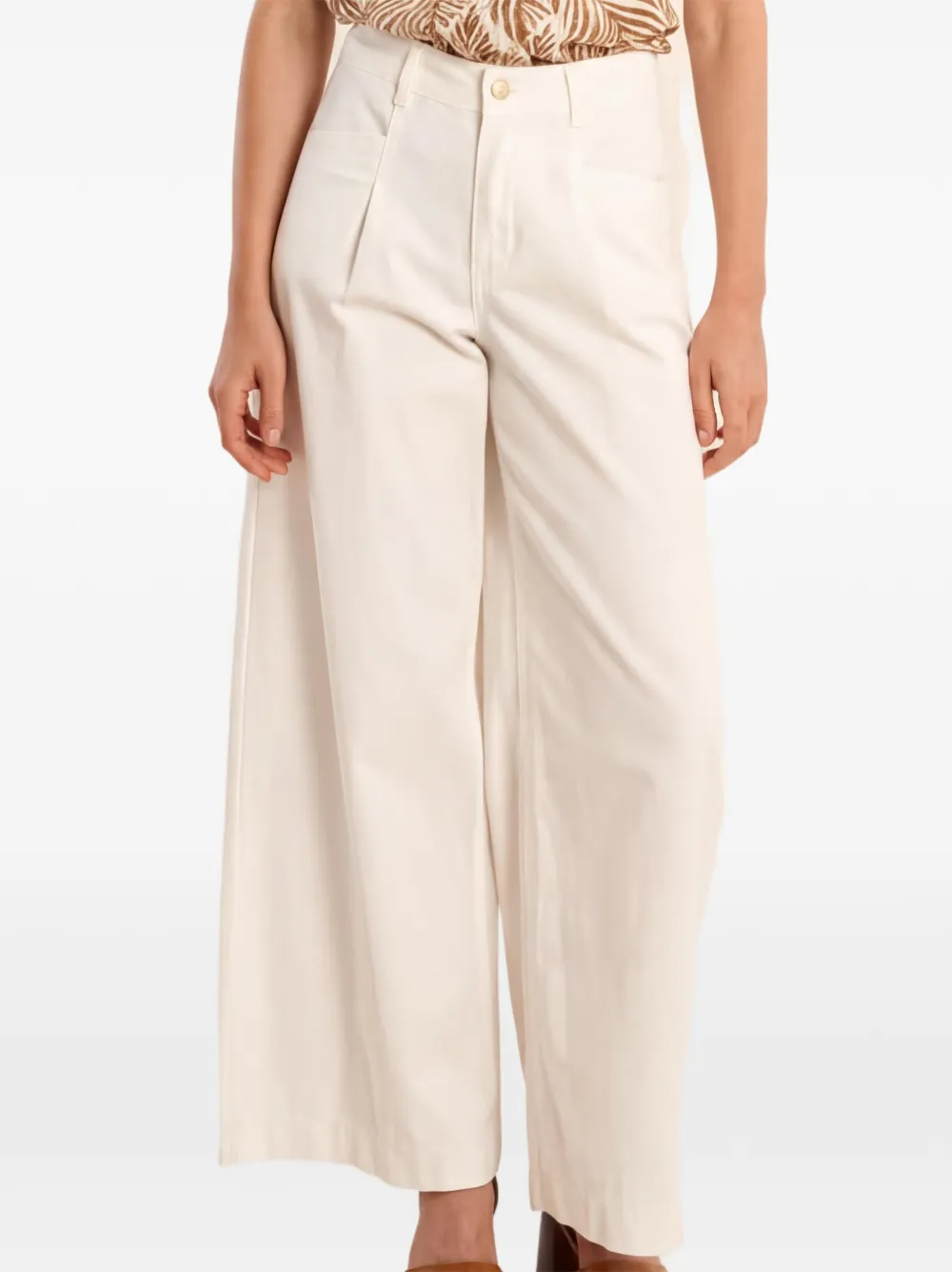Molly Bracken wide-leg pleated trousers