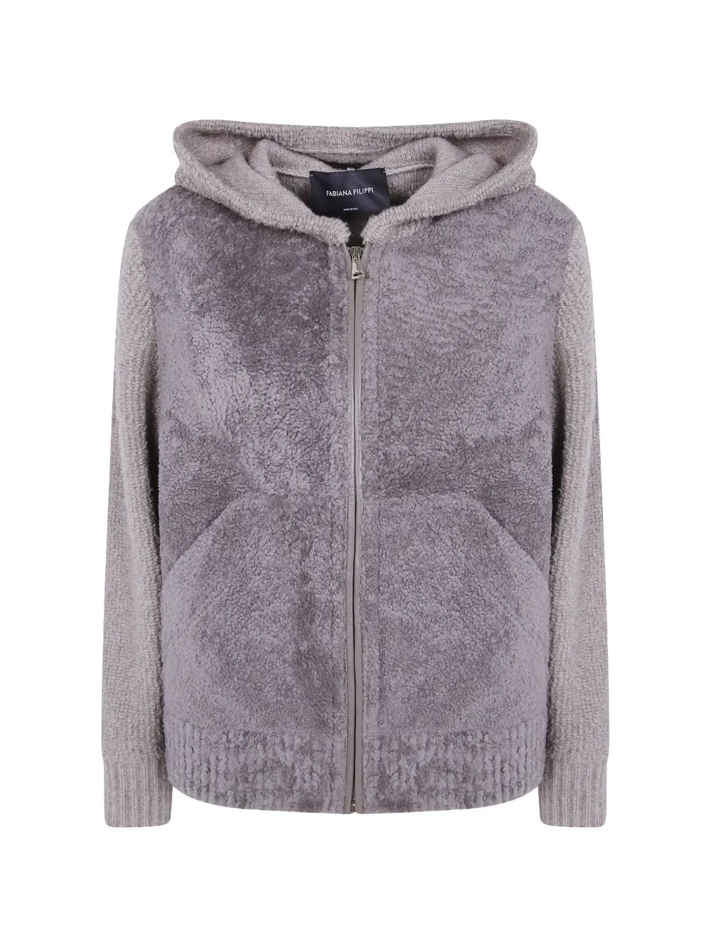 Fabiana Filippi Jacke mit Kapuze - Braun