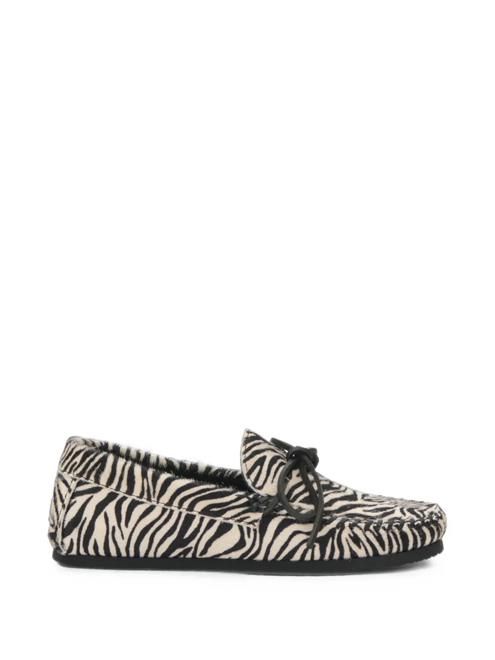 ISABEL MARANT Fitza pony-effect leather loafers - Toni neutri