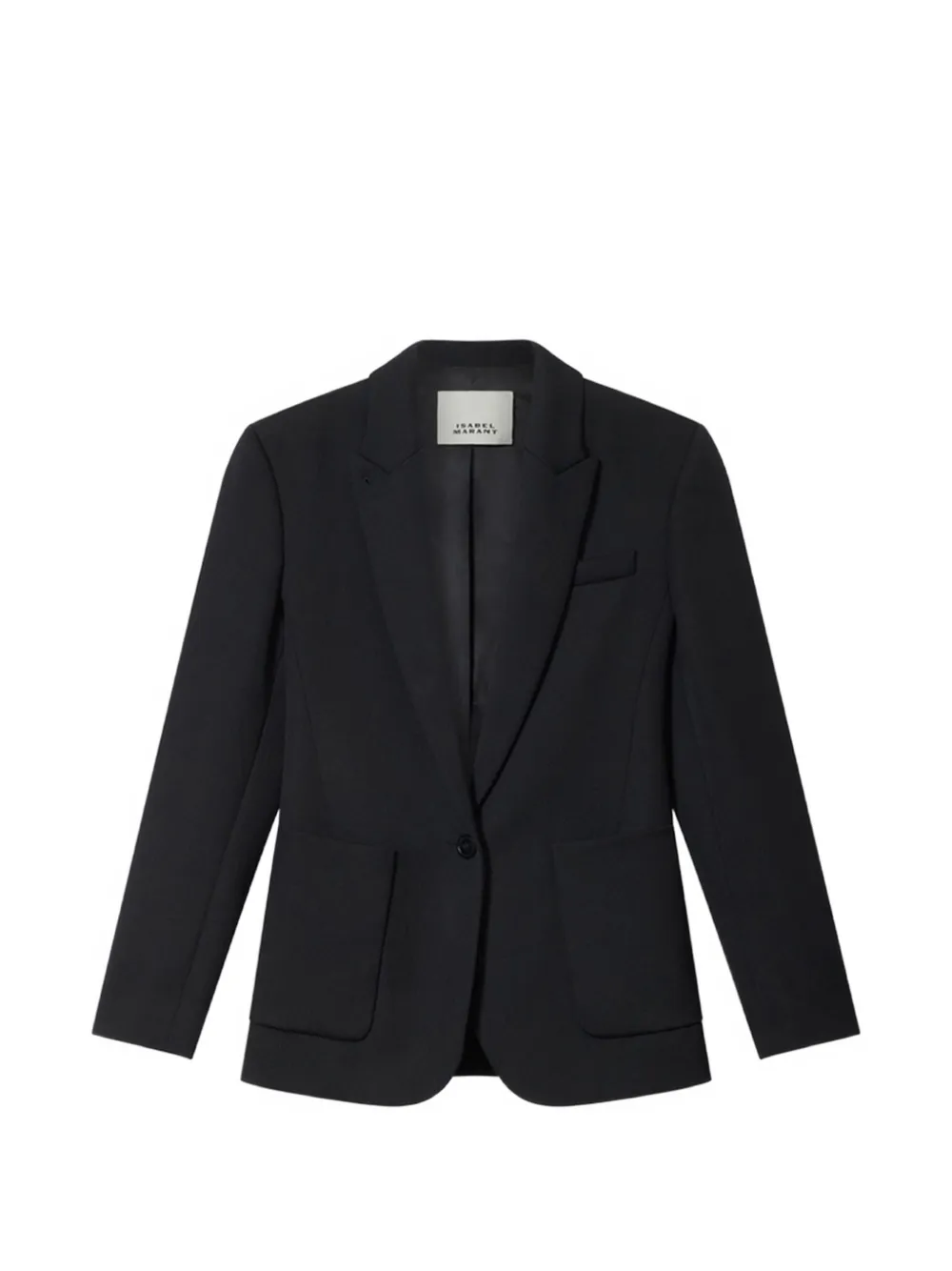 ISABEL MARANT Pomili tailored whipcord wool jacket - Nero
