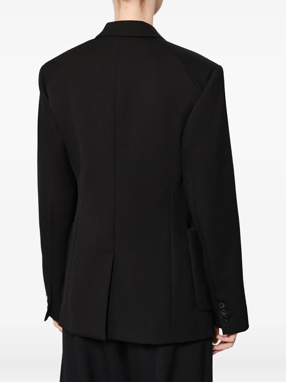 ISABEL MARANT Pomili wollen jack met koord Zwart
