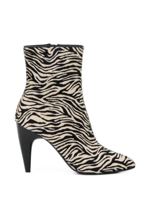 ISABEL MARANT Jany zebra-print ankle boots