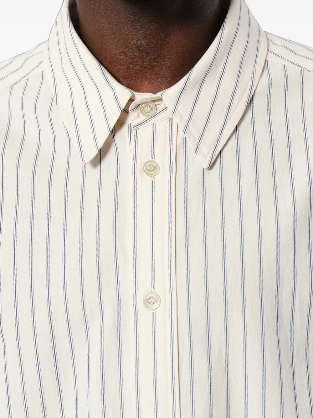 MARANT Rony gestreept overhemd Beige
