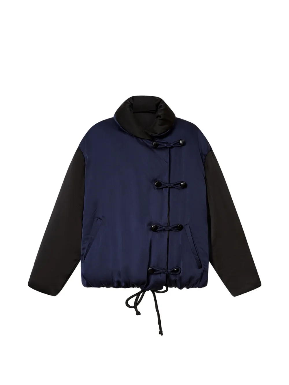 ISABEL MARANT Bleza silk-satin puffer jacket - Blu