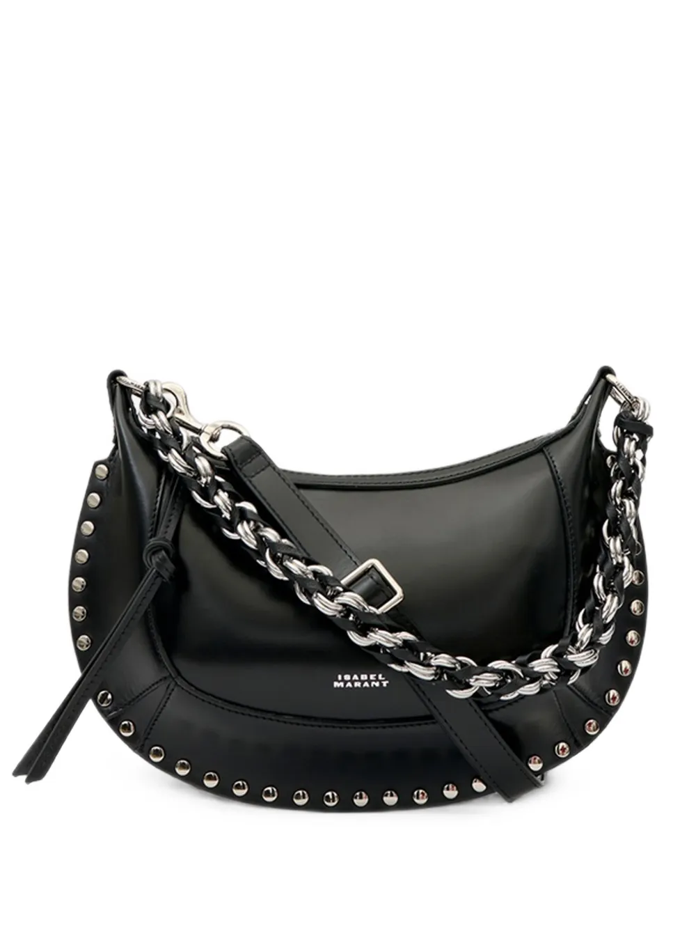 ISABEL MARANT Oskan Moon studded leather shoulder bag · OS