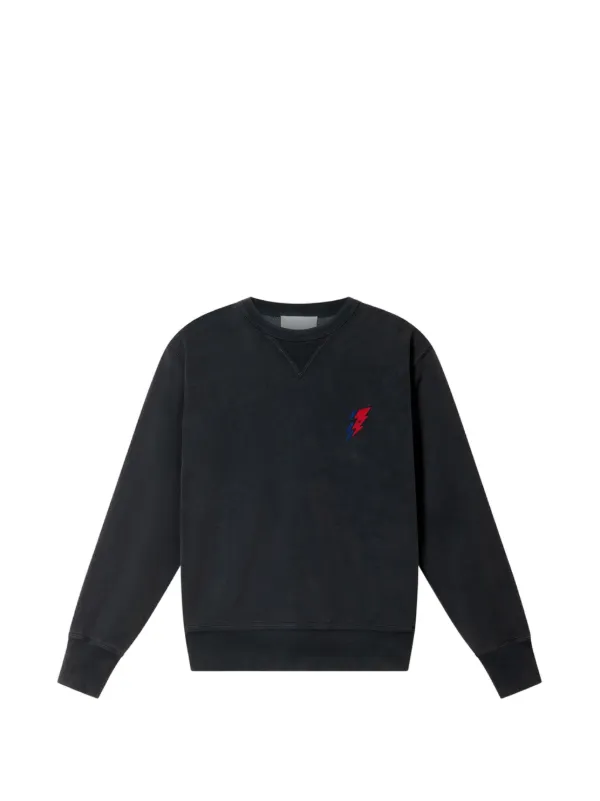 Isabel Marant Mike Embroidered Sweatshirt in Black