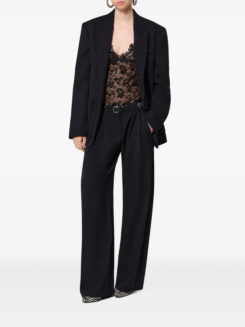 ISABEL MARANT Lyda wollen broek Zwart