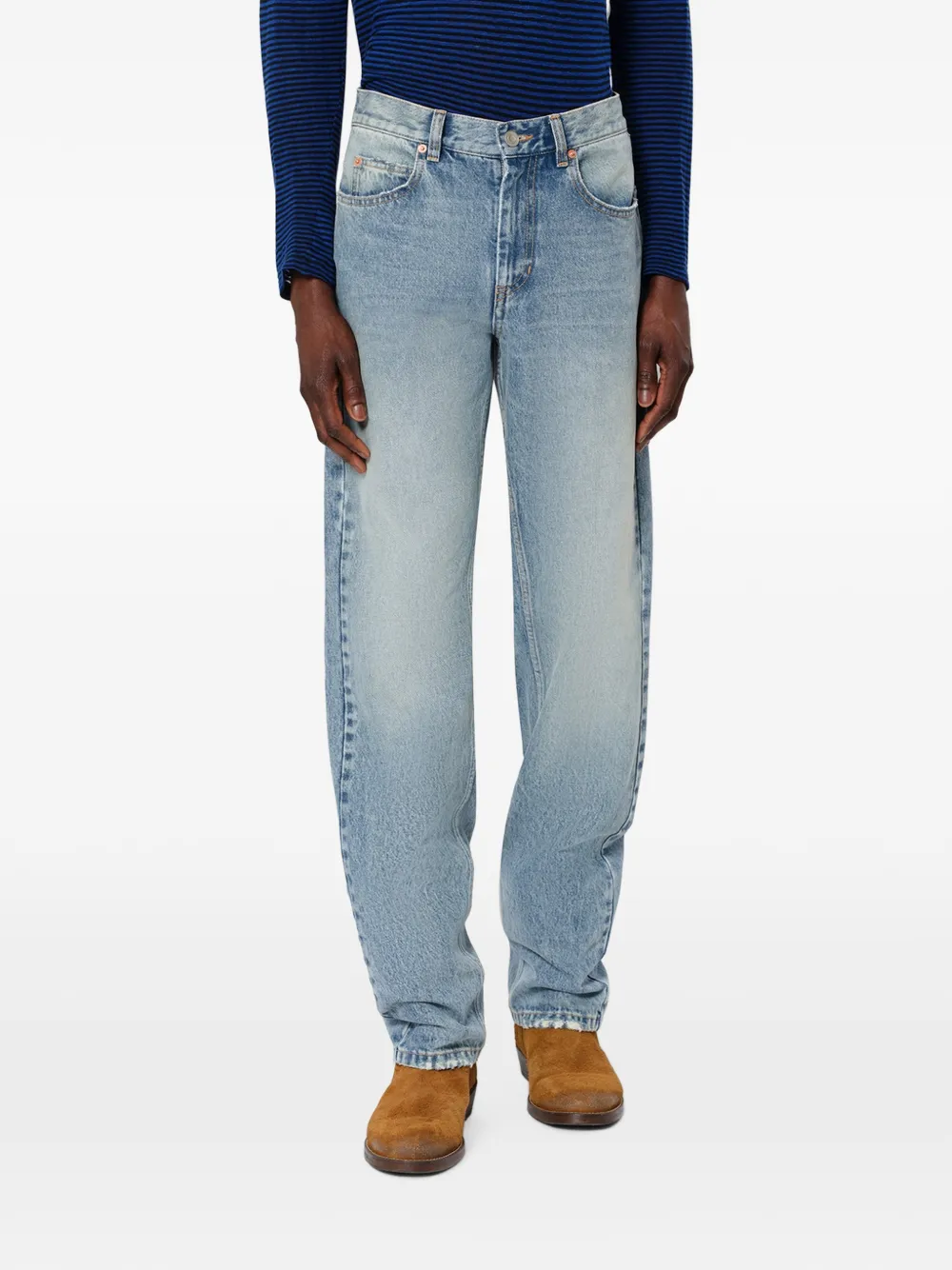 MARANT Jude jeans met gerafelde afwerking Blauw