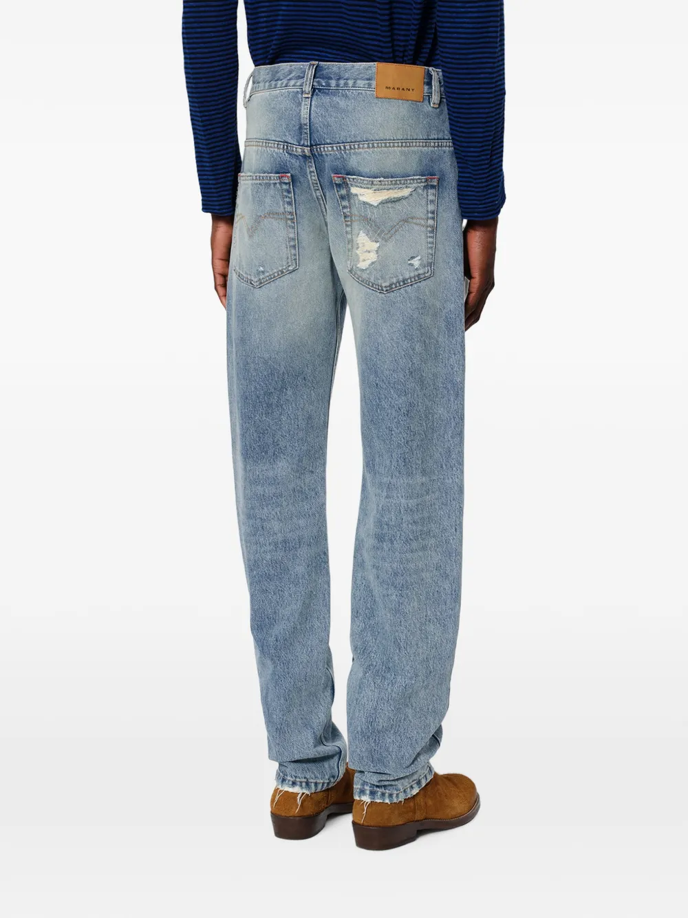 MARANT Jude jeans met gerafelde afwerking Blauw