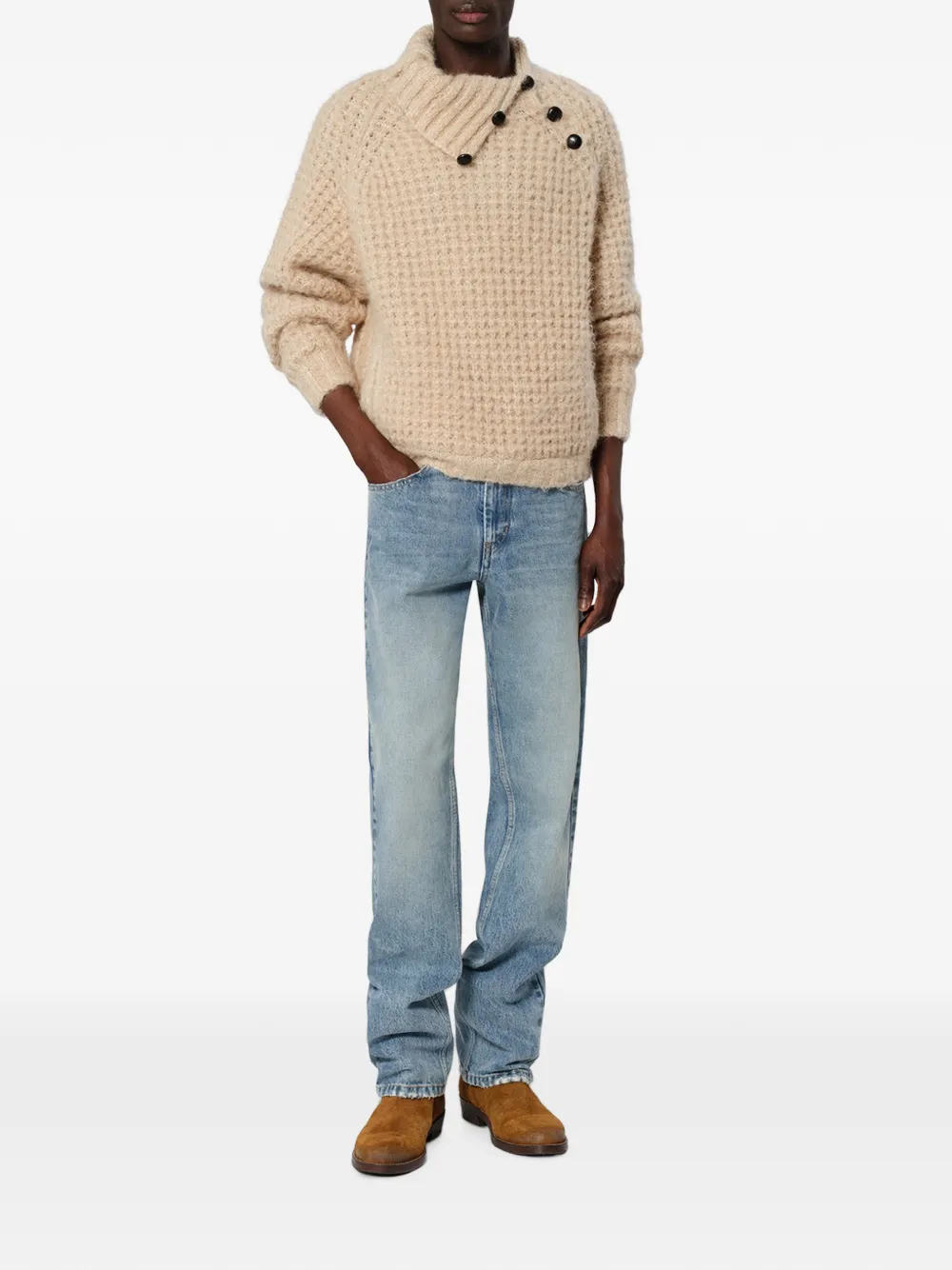 MARANT Jude jeans met gerafelde afwerking Blauw