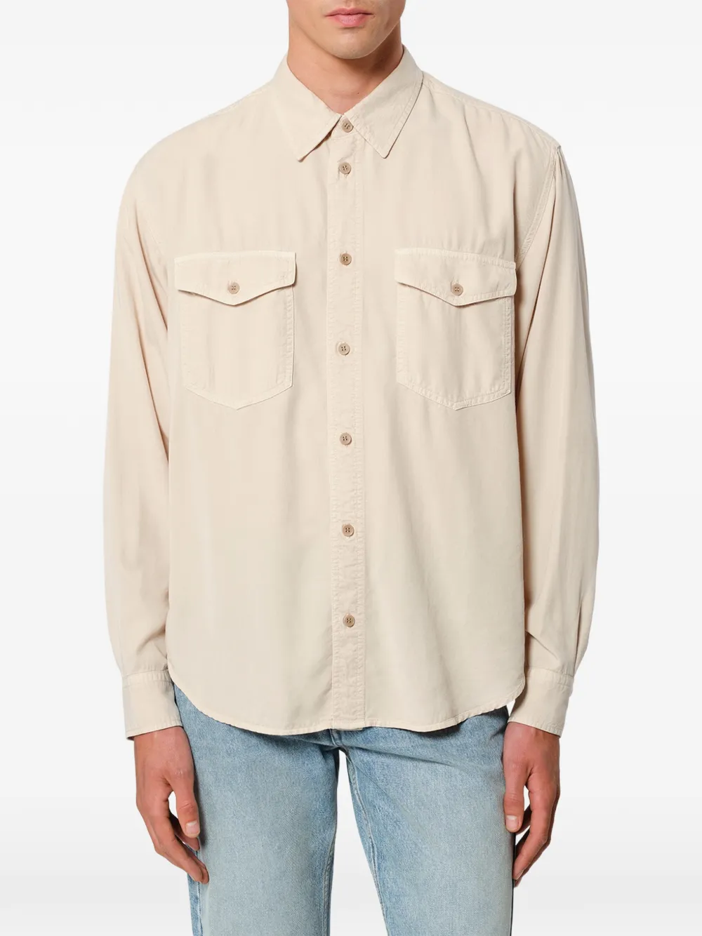 MARANT Saul overhemd met klepzak Beige