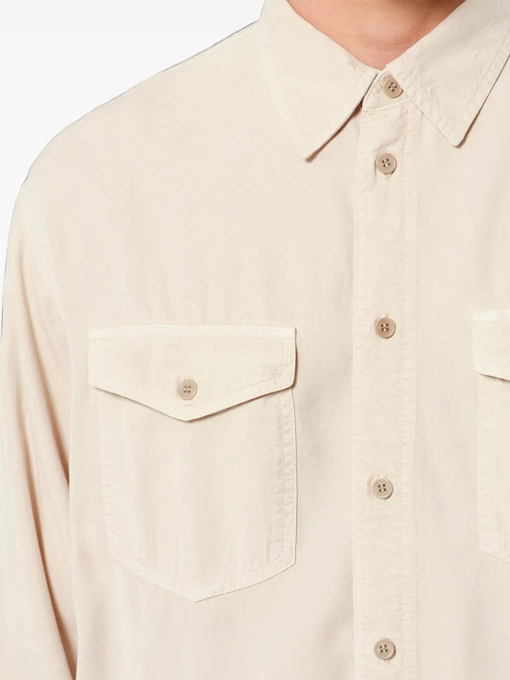 MARANT Saul overhemd met klepzak Beige