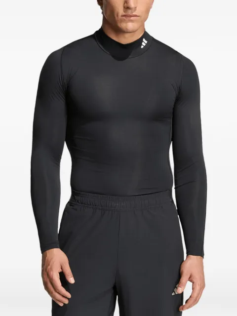 adidas Techfit Compression training mock neck long sleeve T-shirt