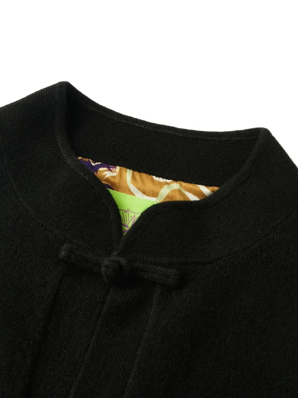 Shanghai Tang frog-fastening cardigan Zwart