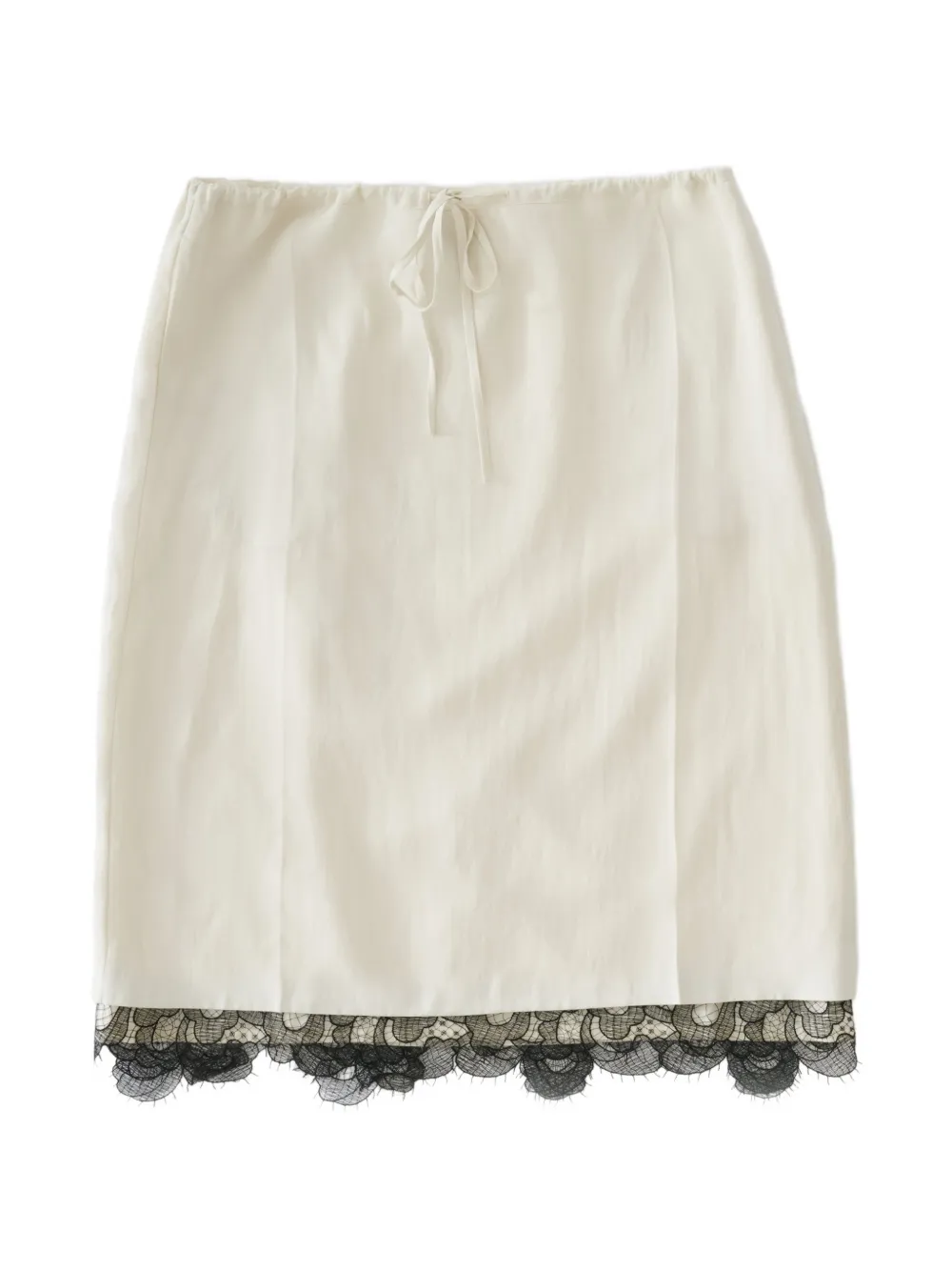 Studio Nicholson Alder lace-hem mini skirt | White | Image 1