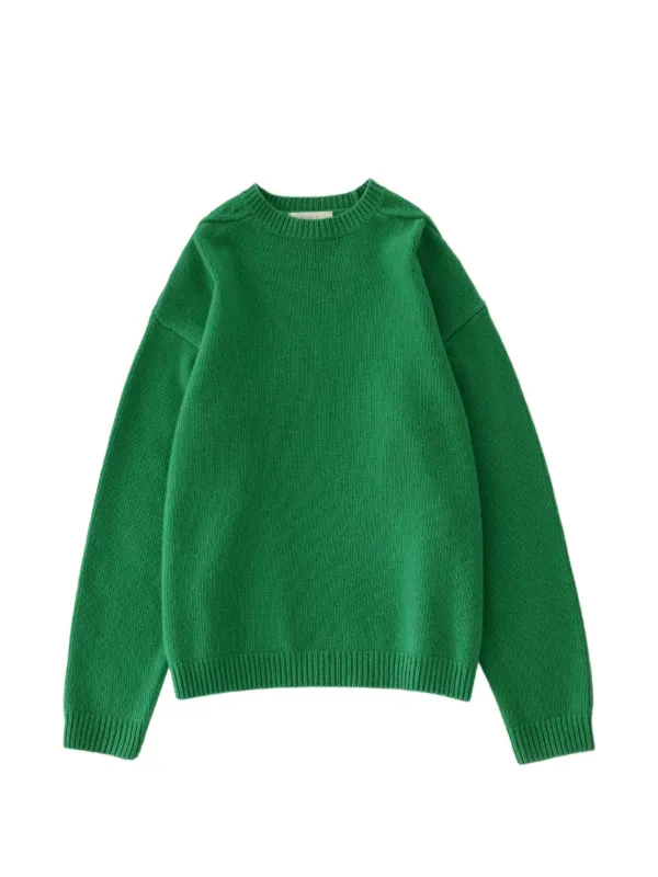 Studio Nicholson Hemyl Wool Sweater in Green