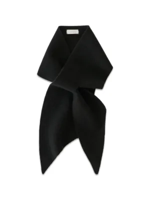 LEMAIRE Trompe L'oeil Scarf In Merino Blend | Black | FARFETCH
