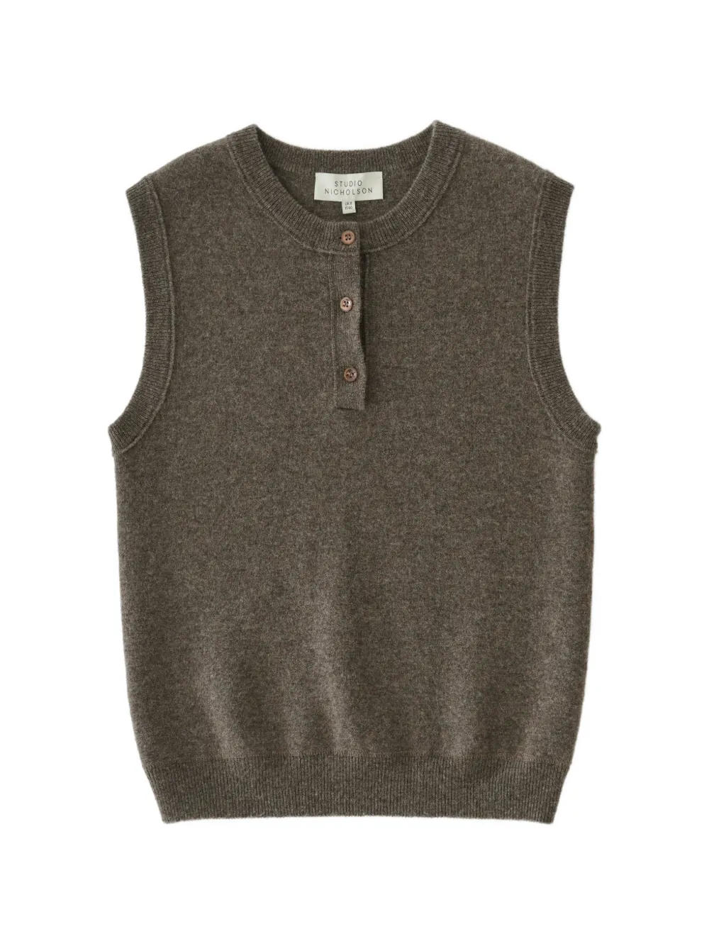 Studio Nicholson Aurel half-placket vest