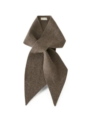 LEMAIRE Trompe L'oeil Scarf In Merino Blend | Brown | FARFETCH