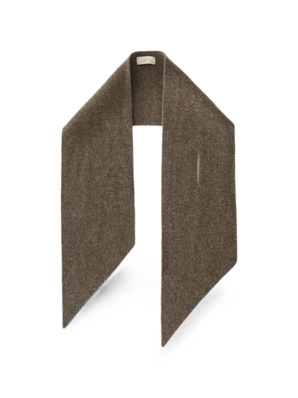 Studio Nicholson Noack sjaal met gestrikte hals Bruin
