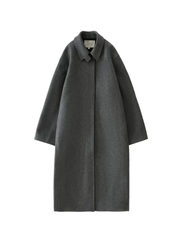 Studio Nicholson Ria Melton-texture Coat in Grey