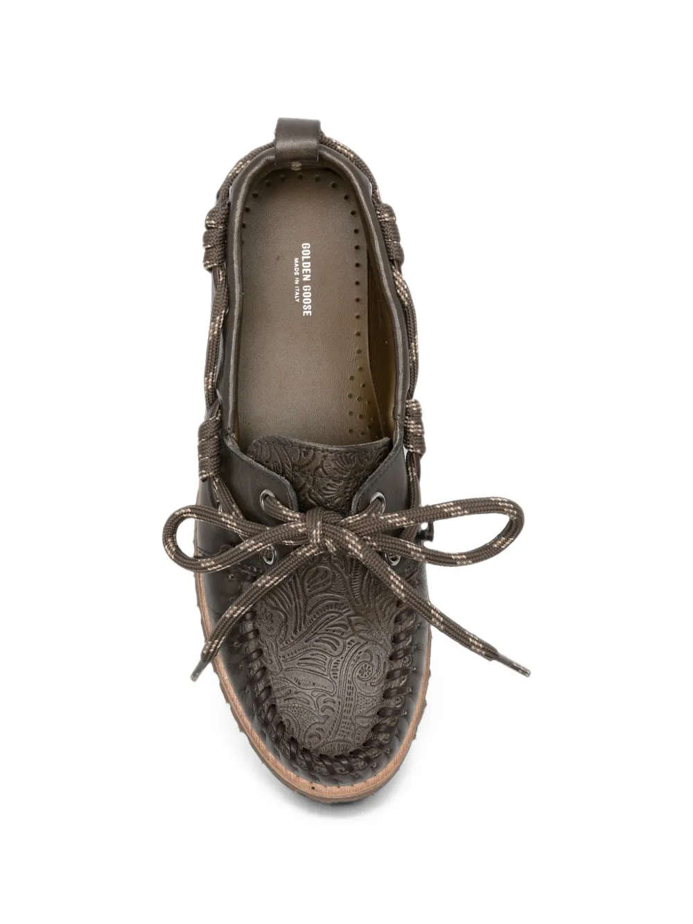 Golden Goose Cruise floral-embossed loafers Bruin