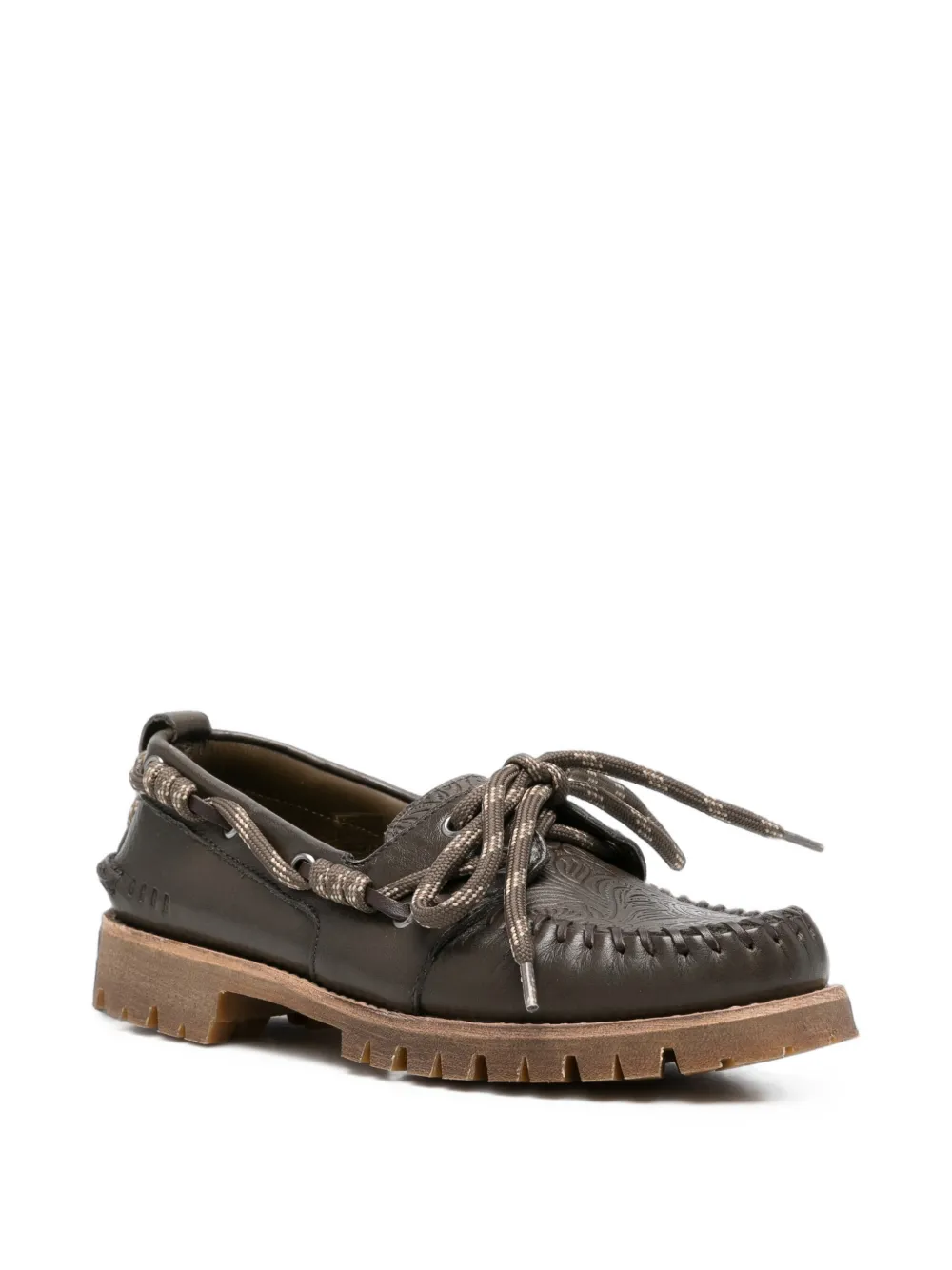 Golden Goose Cruise floral-embossed loafers Bruin