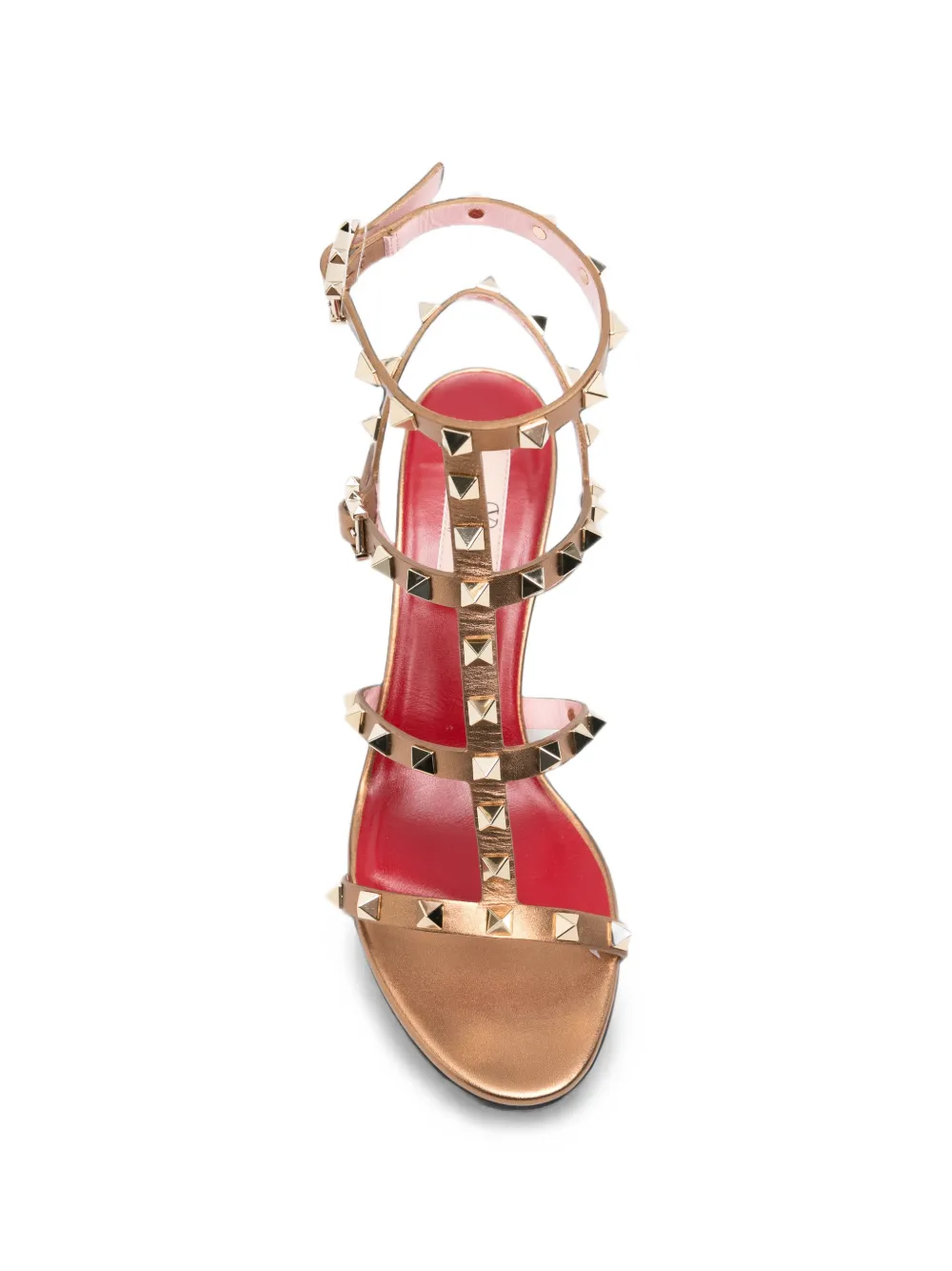 Valentino Garavani Rockstud leather sandals Bruin