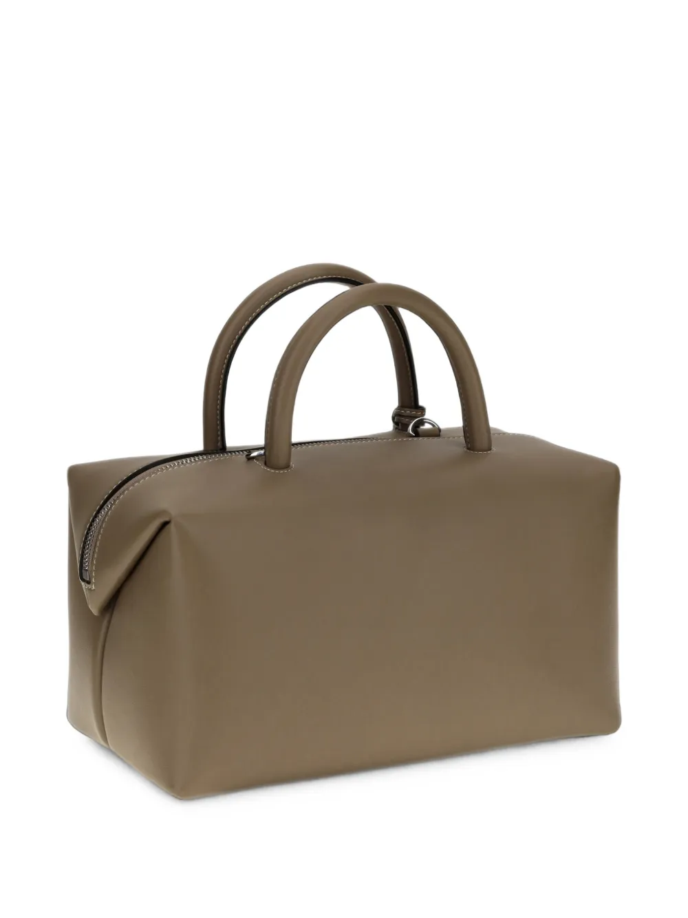 Max Mara Leren weekendtas Groen
