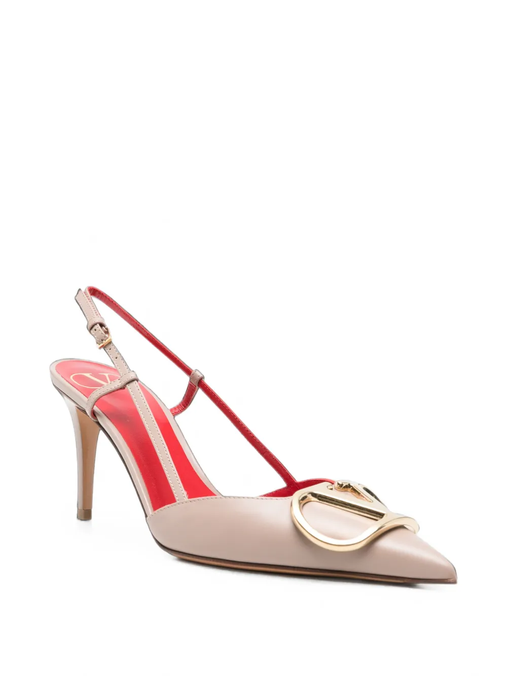 Valentino Garavani VLogo Signature slingback pumps Roze