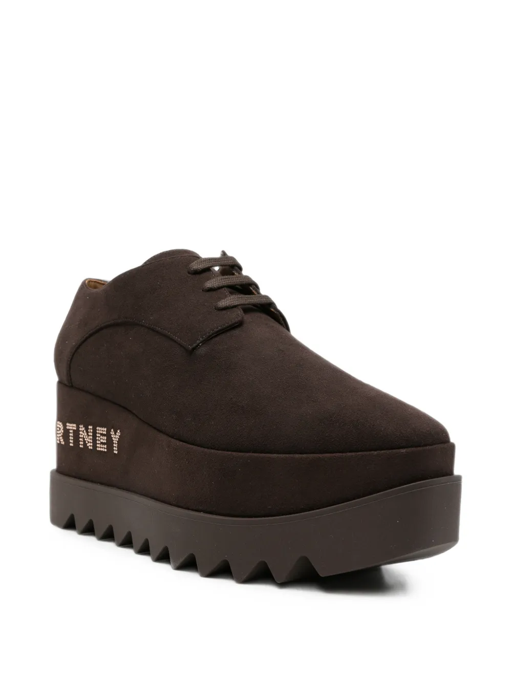 Stella McCartney Elyse derby schoenen met studs Bruin