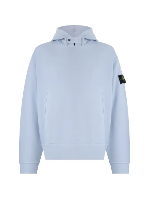 Stone Island 6100023 brushed organic cotton fleece hooded sweatshirt