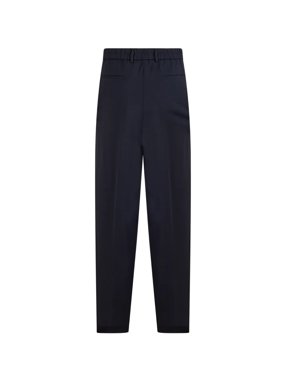 BOSS Ruimvallende broek met patroon van scheerwol Blauw