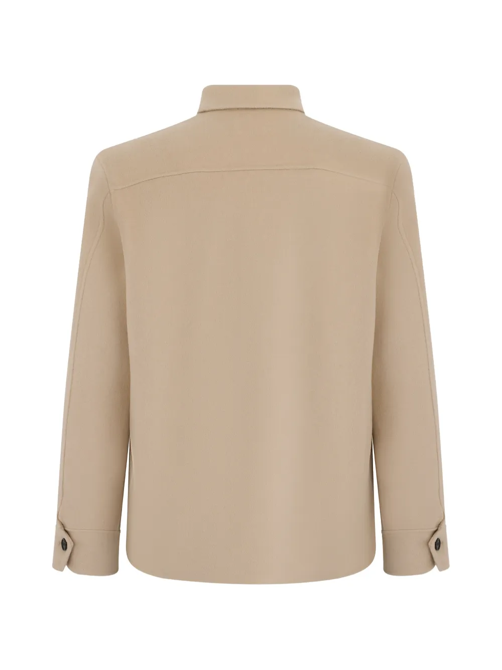 slowear x Paltò jack met opgestikte zak en knoopsluiting Beige