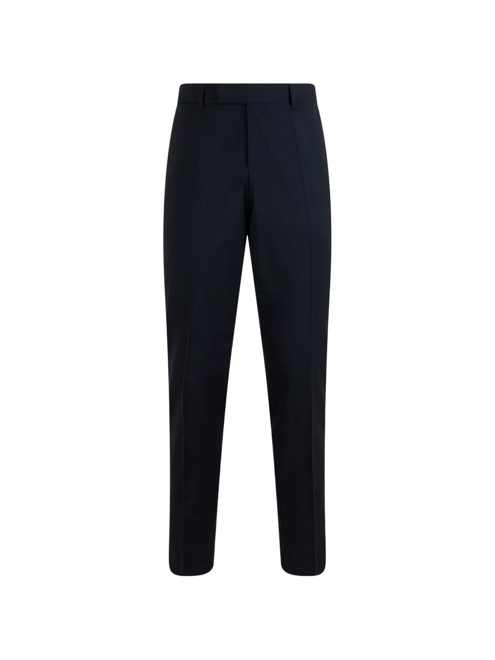 BOSS slim-fit trousers in micro-patterned stretch wool - Blau