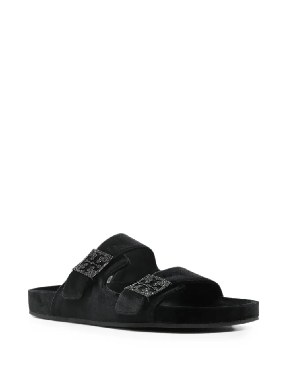 Tory Burch Mellow pavé-zetting sandalen Zwart