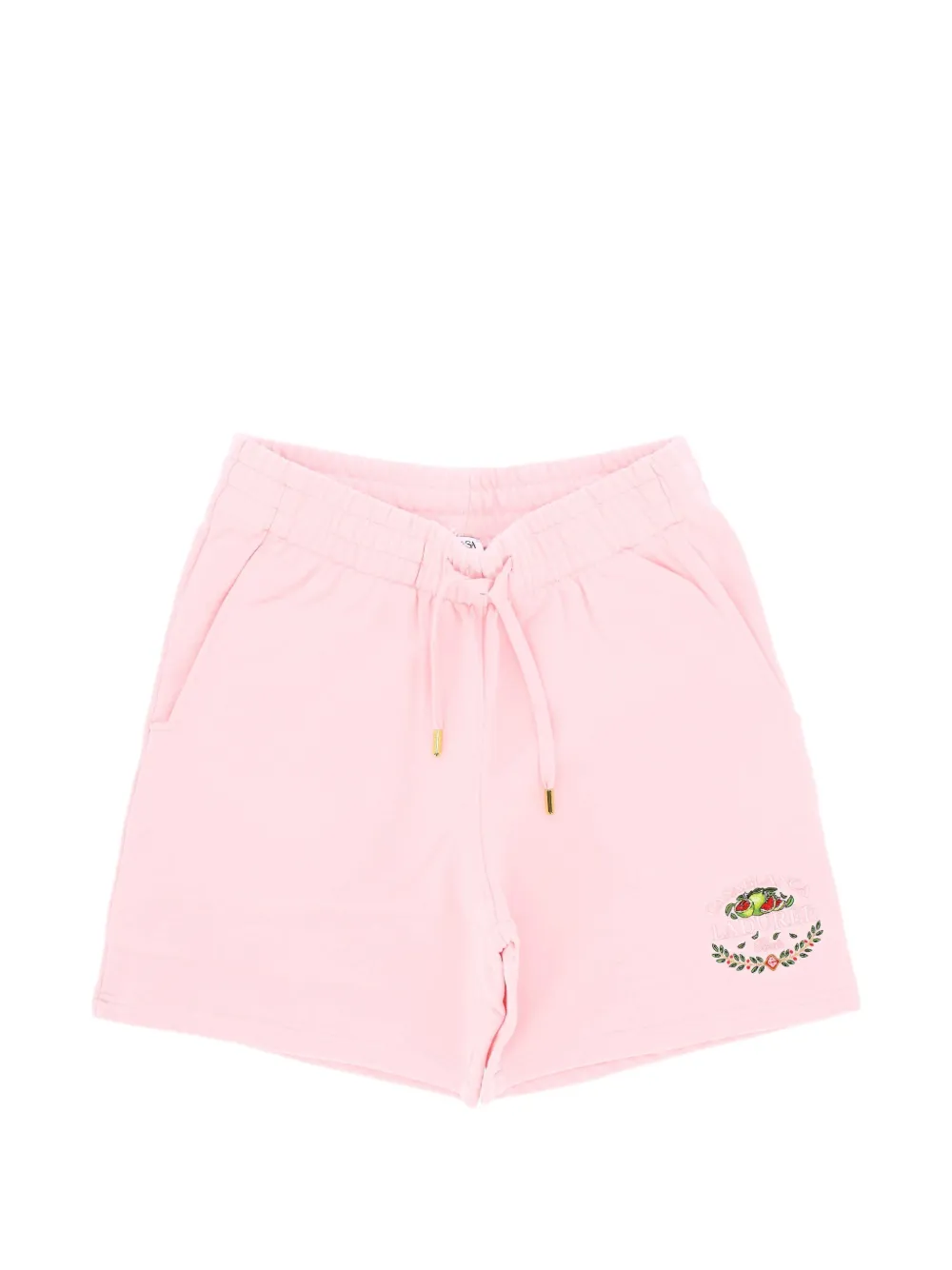 Casablanca x Ladurée pink embroidered shorts - Rosa
