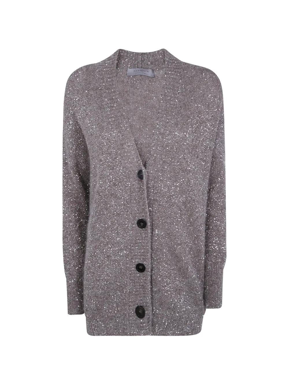 D.Exterior Cardigan con paillettes - Marrone