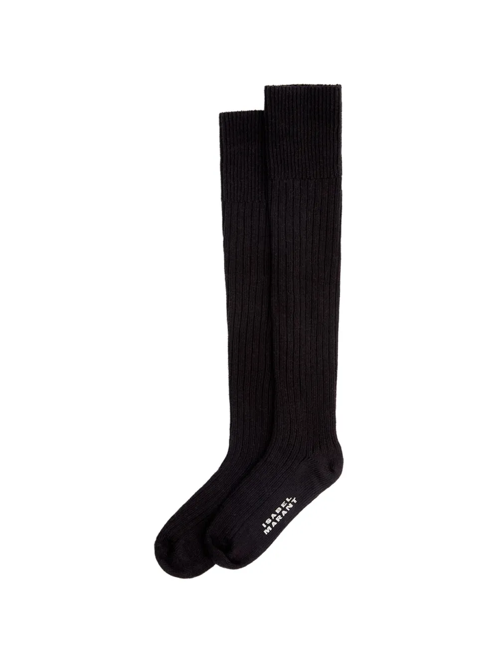 ISABEL MARANT Selver knee-high cotton socks - Nero
