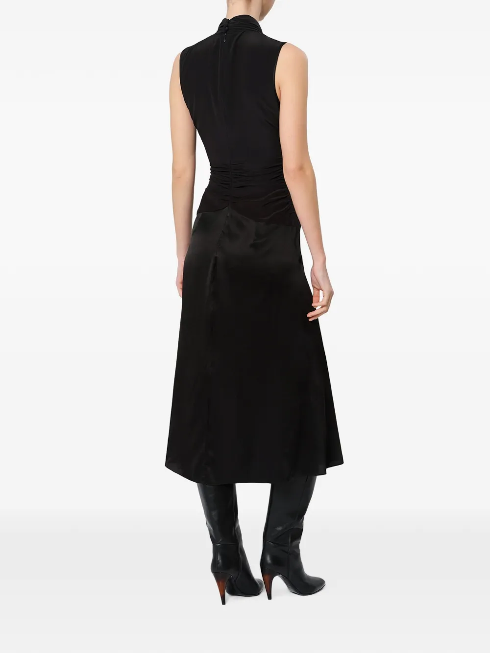ISABEL MARANT Delfi silk dress Zwart