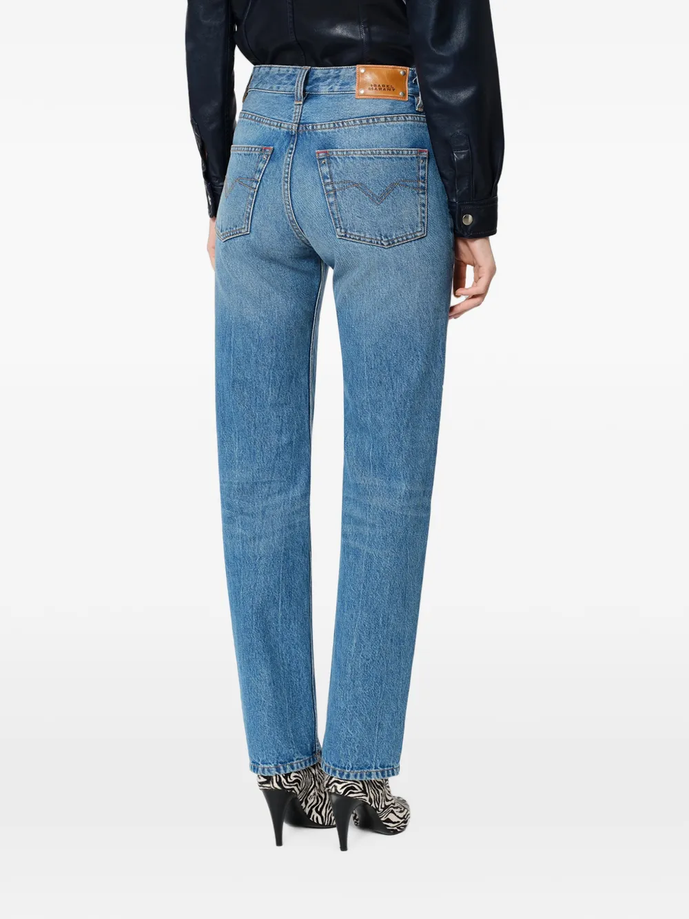 ISABEL MARANT Daya regular-fit denim jeans Blauw