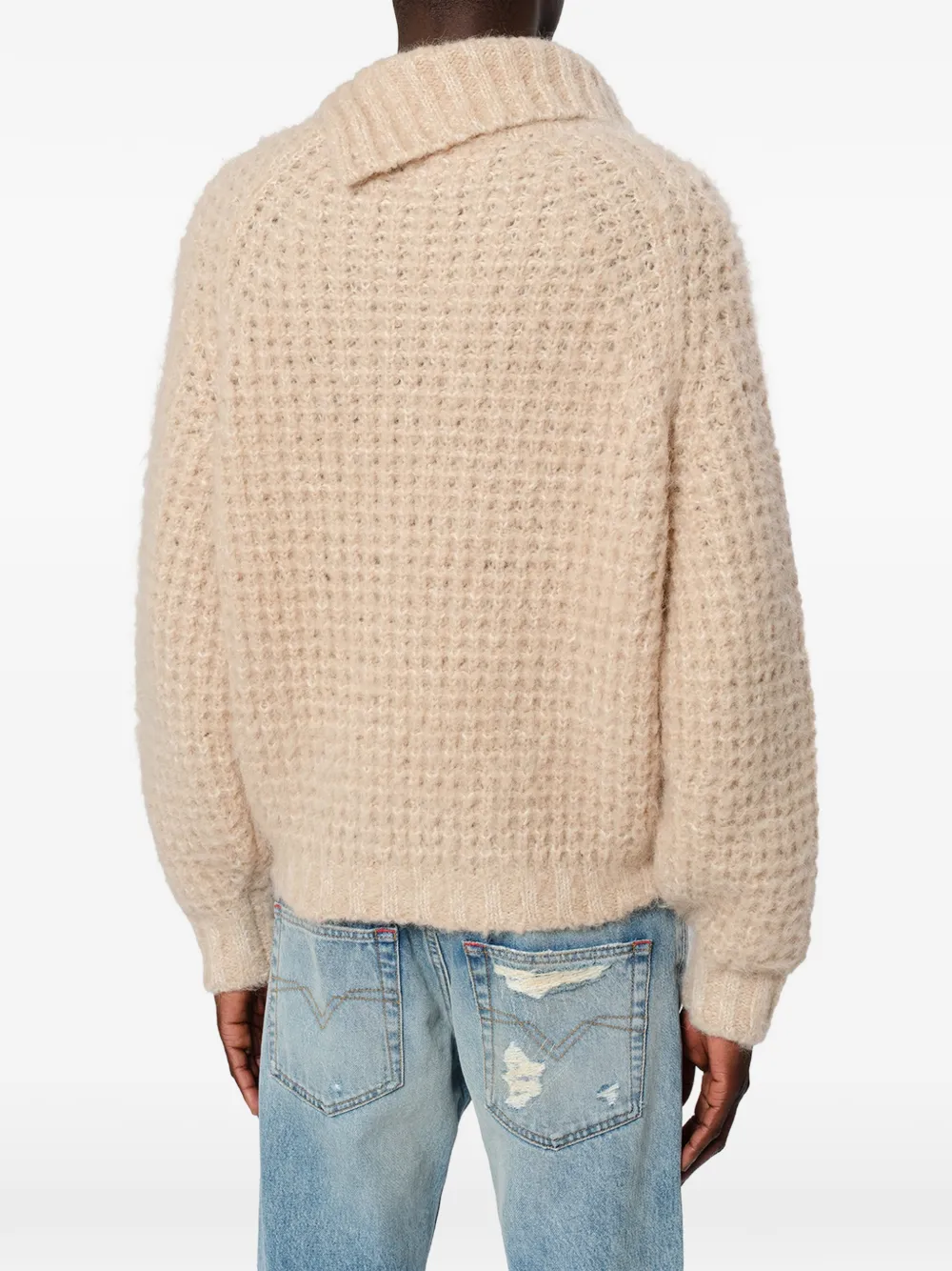 ISABEL MARANT Lyas sweater met knoop-detail Beige