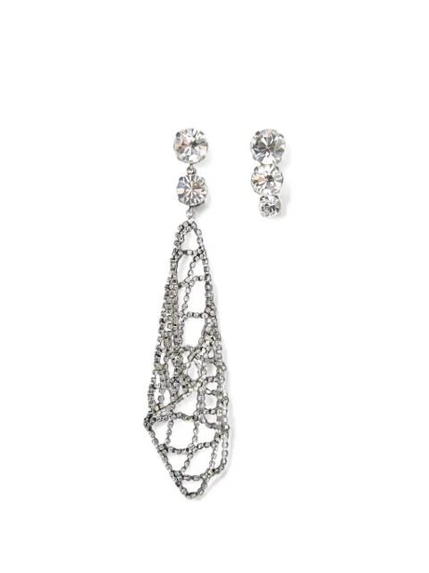 ISABEL MARANT Thalia asymmetric crystal-embellished earrings