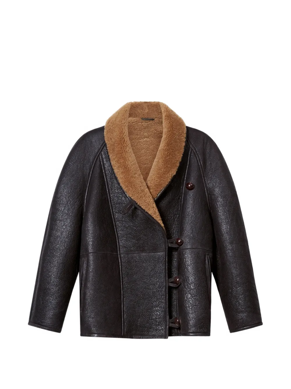 ISABEL MARANT Camber shearling coat - Marrone